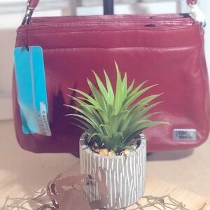 NEW - Colette Red Leather Crossbody Purse